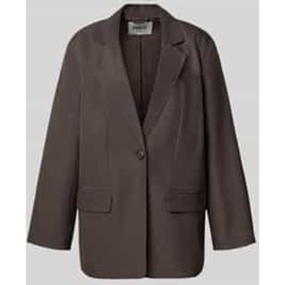 Loose fit longblazer met reverskraag model 'LINDA'