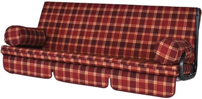 Schommelkussen 3-zits - Schommelbank kussen Hollywoodschommel kussen - Buiten Zitten - Omkeerbaar en Wasbaar - 178 x 56 cm - Bordeaux