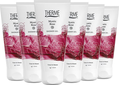 Therme Mystic Rose Shower Gel - 6 x 200 ml - Voordeelverpakking