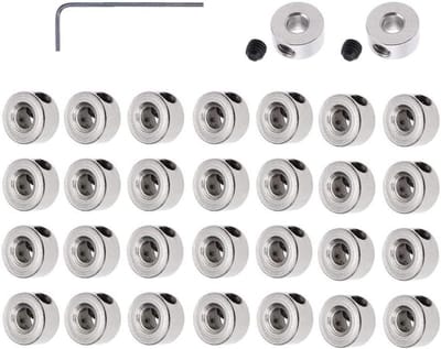 Wielkragen - Onderdelen Vliegtuig - RC Vliegtuig Reparatie - Vaste Schroefkraag - 3.1 mm Binnendiameter - Zilver