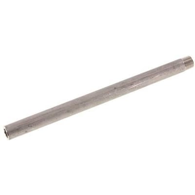 R 1/4'' Buitendraad x 13.5mm RVS Pijpnippel met Las uiteinde 20 Bar DIN 2982 - 200mm