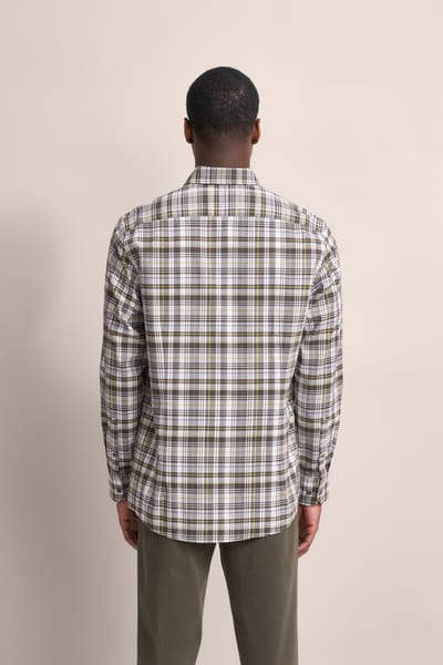 Bugatti Herren Oxford overhemd met geruit motief