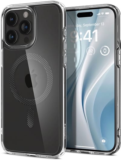 Spigen Ultra Hybrid - Hoesje Geschikt voor Apple iPhone 15 Pro - Compatibel met MagSafe - Back Cover Carbon Fiber