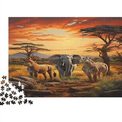 Houten Puzzel - Legpuzzel Spel - Ontspanning en Geheugentraining - Unieke Vormen en Letters - 1000 Stuks 75x50cm - Multicolor