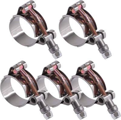 5 Stuks RVS T-Bolt Slangklemmen 32-37mm voor Turbo Inlaat en Intercooler Slangen