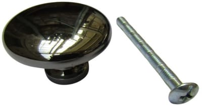 Zamak Cabinet Knob Black Nickel 30mm