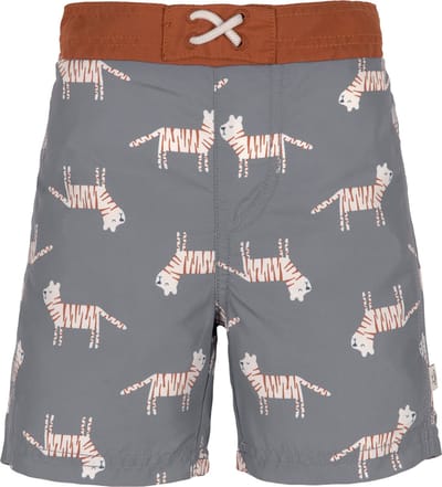 Lässig - UV-Boardshorts voor baby's - Tijger - Grijs - maat 86cm