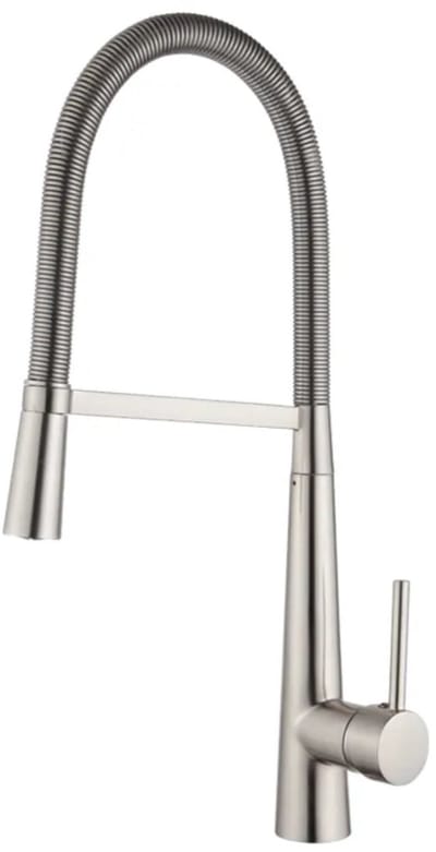 Hudor Keukenkraan met Uittrekbare Uitloop - Chroom Keuken Kraan - Draaibare Sproeikop - Erymanthe Collectie - Waterbesparend - Ergonomisch Design
