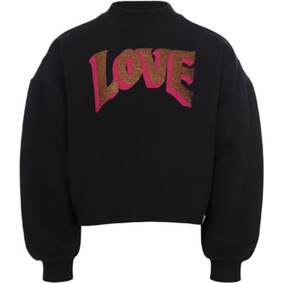 Looxs Revolution 2533-7372 Truien & Vesten Meisjes - Sweater - Hoodie - Vest- Zwart - Maat 98