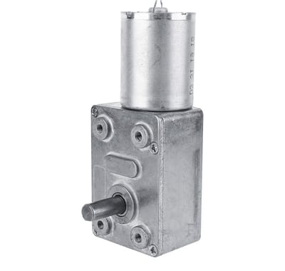 Wormaandrijving Motor met DC 12V Reducerende Elektrische Motor voor Reversible Toepassingen (5RPM) - Ideaal voor DIY Projecten en Robotica