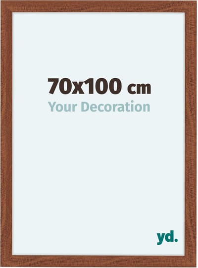 Your Decoration - Fotolijst 70x100 cm - MDF - Walnoot - Como