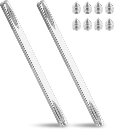 Set van 2 Vierkante Stangen 8x150mm voor Deurklinken - Spindelpen van Massief Staal