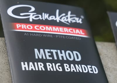 Gamakatsu Method Hair Rig Banded Barbless H16 0.17mm 10cm