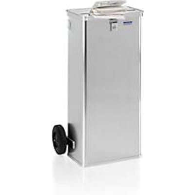 Dossierafvalcontainer D1009/120 H, inhoud 120 l, met wielen, sleuf 420 x 27 mm