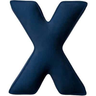 Kussen letter x Yellow Tipi Posh Velvet