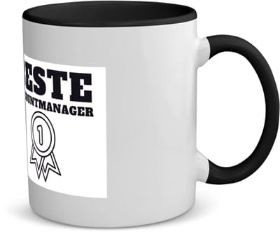 Akyol - beste accountmanager koffiemok - theemok - zwart - Beste accountmanager - collega - welkom - afscheid - 350 ML inhoud