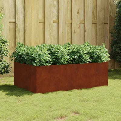 vidaXL - Plantenbak - verhoogd - 120x80x40 - cm - cortenstaal
