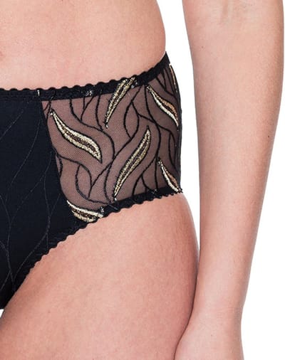 Louisa Bracq Julia Taille Slip 47750 Zwart/Goud - maat 46