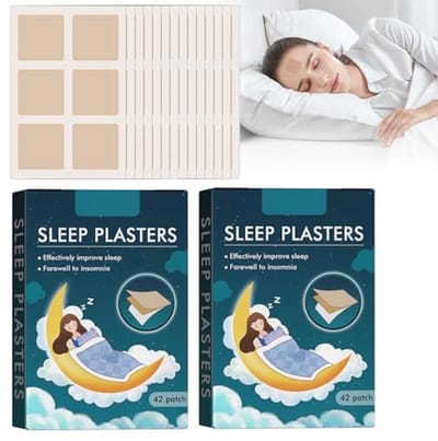 Sleep Patches slaappleister natuurlijke slaappleister met extra sterk effect, slaapsteunpleister voor een betere slaap, verlicht spierspanning en fysieke vermoeidheid