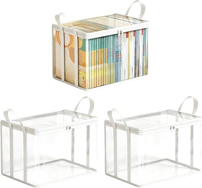Verhuis Opbergzakken - Organizer Container - Spullen Opslaan - Stof- en Vuilafscherming - 35x28x2 cm - Wit