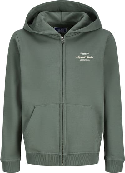 JACK&JONES - JORNORREBRO TYPO BACK SWEAT ZIP HOOD JNR - Jongens - Sweaters