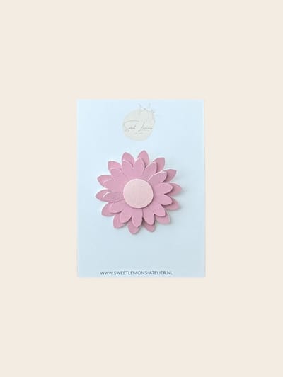 Haarspeldje Dahlia - Roze - Alligator Haarspeldjes - Baby Haarspeldjes - Haaraccessoires voor Kinderen - Haaraccessoires voor Meisjes - Handgemaakt