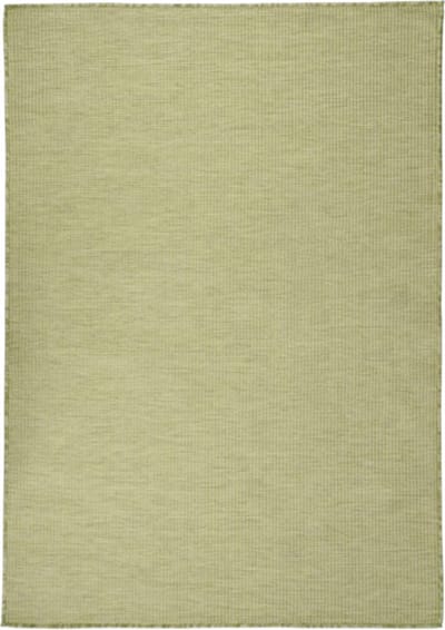 vidaXL Buitenkleed platgeweven 140x200 cm groen
