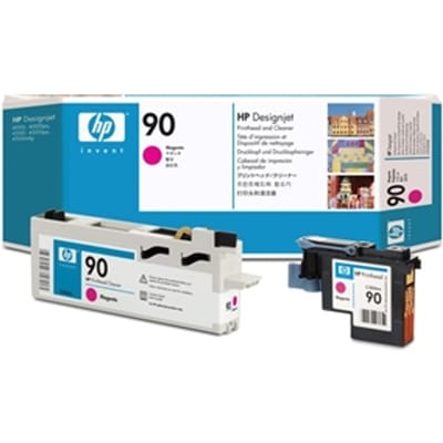 HP C5056A nr. 90 printkop magenta / printkopreiniger (origineel)
