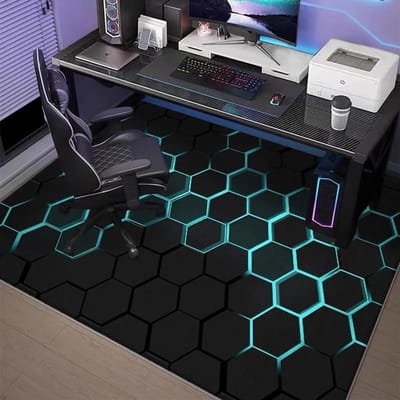 Gamingkamer Mode Merk Tapijt Kamerdecoratie Gaming Stoel Studie Computerstoel Geluidsdicht Tapijt Huisdecoratie Vloerkleed 80*120cm