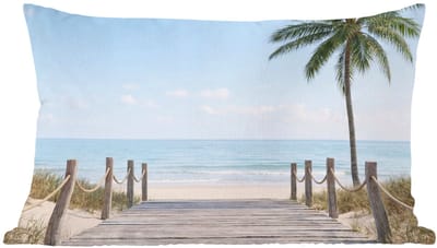 Sierkussens - Kussentjes Woonkamer - 60x40 cm - Palmbomen - Pad - Horizon