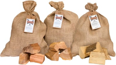 Fruitbomenhout Chunks Assortiment | Appel, Kersen, Perzik | BBQ | Rookhout | Kadopakket