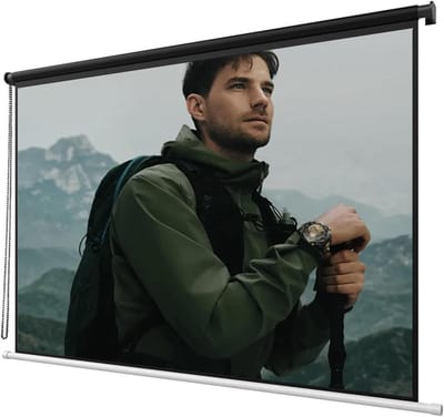 Projectiescherm - Filmscherm - Thuisbioscoop - Automatisch vergrendelbaar - 60 inch - Grijs