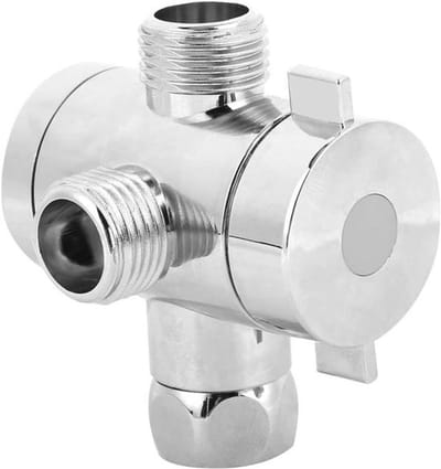 Allecta - Multifunctionele universele douche schakelaar klep 3-way spruitstuk voor bad douche - G1/2 interface - Internationaal - Uitlaat