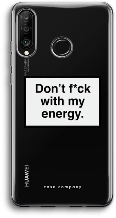 Case Company® - Hoesje geschikt voor Huawei P30 Lite hoesje - My energy - Soft Cover Telefoonhoesje - Bescherming aan alle Kanten en Schermrand