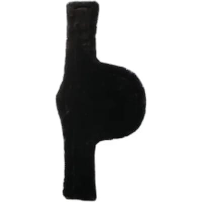 Kentucky Horsewear - Afneembaar wol / bont voor Buiklapsingel zwart 125 cm