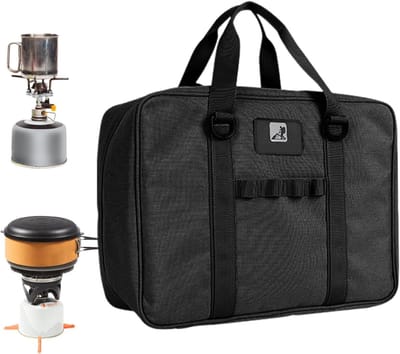 Kookgerei Tas - Opberg Organizer - Outdoor Koken - Meerdere Compartimenten - 36x27.5x15.5cm - Zwart