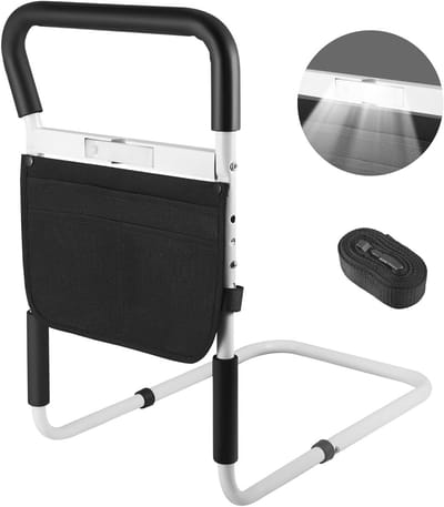 Opstahulp Bed - Bedgreep Hulpmiddel - Veilig Opstaan - Geïntegreerd Nachtlampje - Tot 160 kg - Zwart