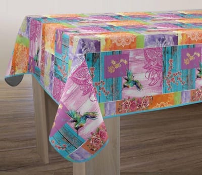 Tafelkleed anti-vlek Indiana vierkant 150 x 150 cm Tafellaken - Decoratieve Tafel Accessoires - Woonkamer Decoratie - Bonne et Plus®