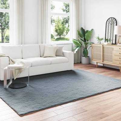 vidaXL - Antislip - vloerkleed - van - imitatie - konijnenbont - OLITE - Polyester