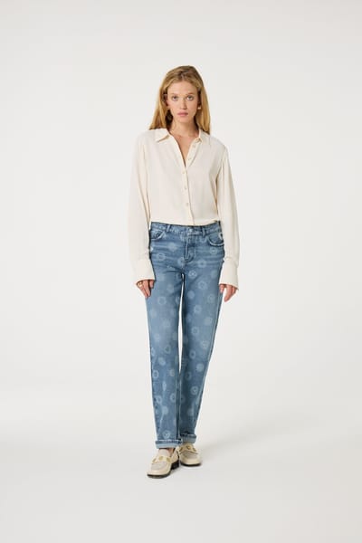 Fabienne Chapot Salma Blouse Cosy White Maat: 34 | Longsleeves Outlet | Dames | Wit