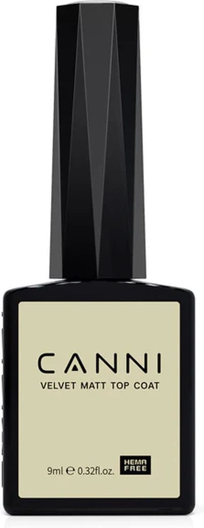Canni Matte Topcoat UV Gellak - 9 ml - Matte Topcoat - Top Coat Gel - Top Coat Nagellak - Canni Gellak - Gellak Nagellak