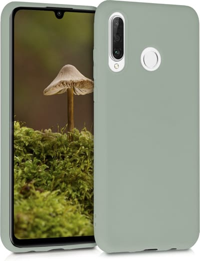 kwmobile telefoonhoesje geschikt voor Huawei P30 Lite - Hoesje voor smartphone - Back cover in grijsgroen