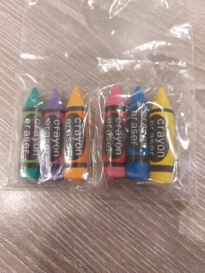 Krijtjes gum