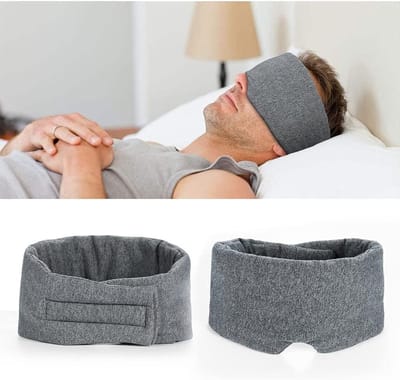 Verstelbaar slaapmasker met 100% lichtblocking ontwerp, ultra zachte stof, ideaal voor slapen, mediteren en reizen