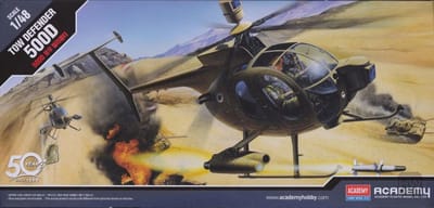 Academy Modelbouwpakket Militaire voertuigen - 12250 Hughes 500D TOW Defender - Amerikaanse Helikopter Plastic - 1:48 - Modelbouw