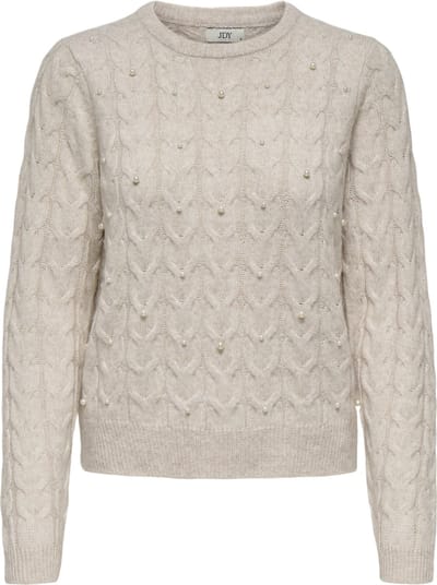 Jacqueline de Yong carmen l/s o-neck pearl pullover 15347819 birch