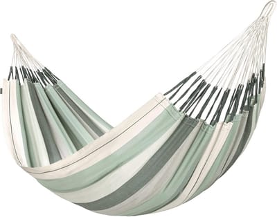 Kingsize Hangmat - Dubbele Hangmat - Buiten Ontspannen - Biologisch Katoen - 230x155 cm - Olijf