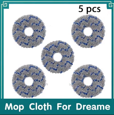 5 stuks Dweildoek Geschikt voor Dreame X10 + X20 L20 Ultra L30 Ultra X20 Pro L10s Pro Ultra X40 Ultra X40 Pro S30 Pro Stofzuiger