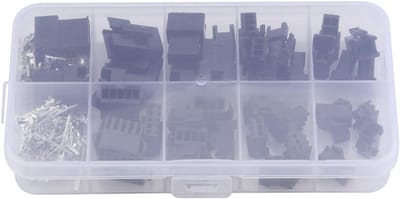 200 Stuks SM Plug Connector Set, Molex Pin Connectors voor JST SM 2.54, Male en Female Jumper Pin Header Connectoren en Behuizingen