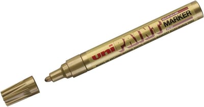 Permanente Marker - Oliebasis Stift - Duurzaam Markeren - Hittebestendig - Medium Punt - Goud